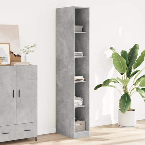 vidaXL Ormar siva boja betona 30 x 50 x 200 cm od konstruiranog drva Cijene