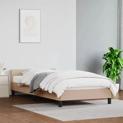 vidaXL okvir za krevet s uzglavljem cappuccino 80x200 cm umjetna koža