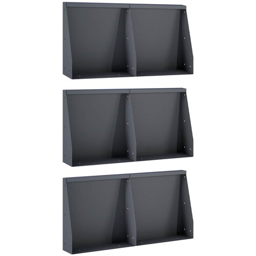  Zid za zadržavanje 6 kom. 40 x 12 x 40 cm Čelik Antracit Cijene