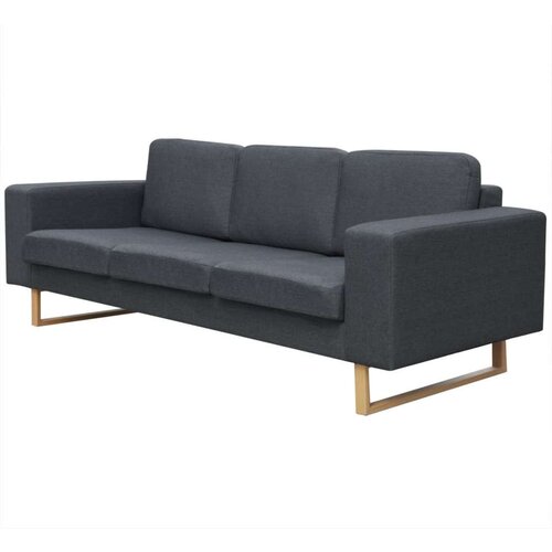 vidaXL Trosjed/Sofa Tkanina Tamno Sivi Cene