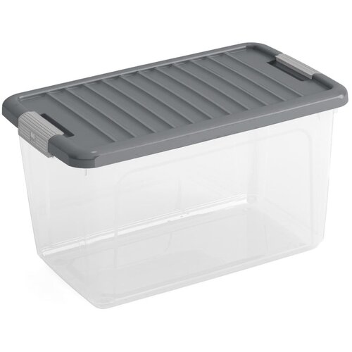 Kis Plastična škatla za shranjevanje s pokrovom 49x30x28,5 cm W box M – Cene