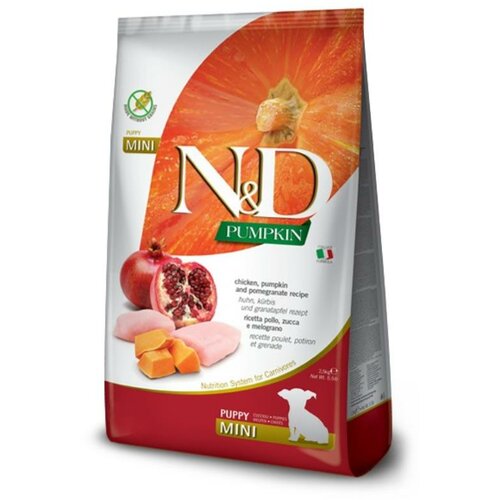 Farmina N&D Bundeva hrana za štence - Piletina i nar (Puppy MINI) 2.5kg Slike
