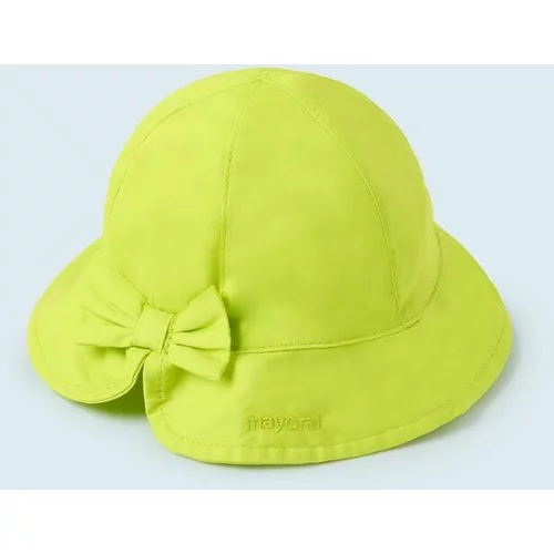 Mayoral Otroški bombažni klobuk zelena barva
