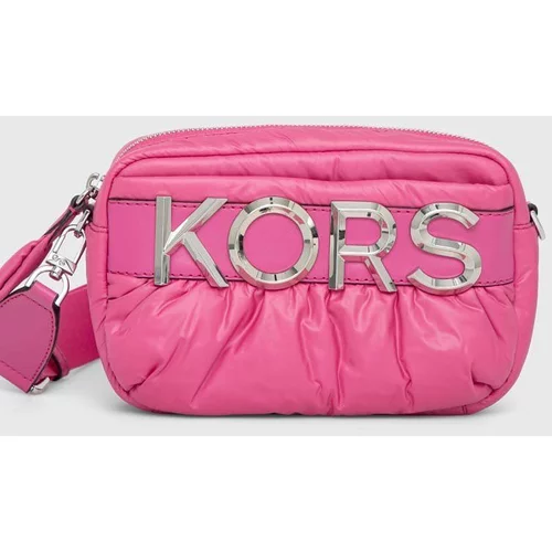 Michael Kors Usnjena torbica roza barva