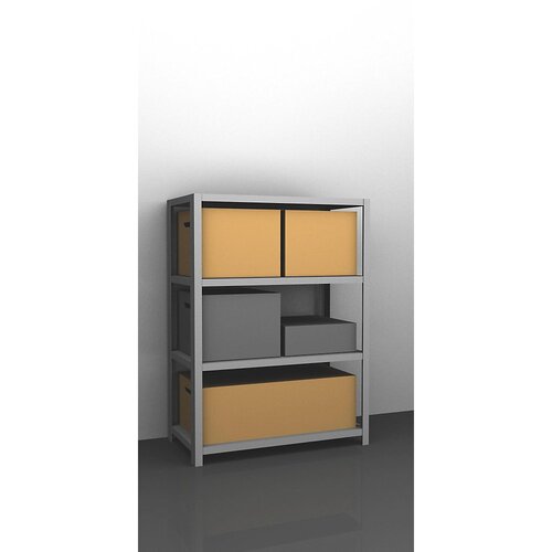 eurokraft pro Privijačeni regal za velike obremenitve, pocinkano, višina regala 1500 mm, osnovni regal, širina x globina 1300 x 600 mm Cene