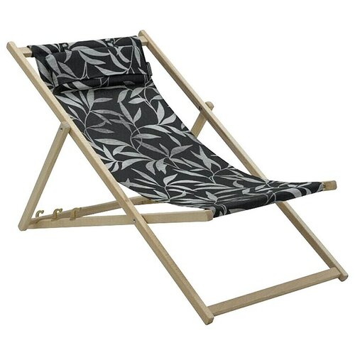 Madison Stolica za plažu Fergus Black (Crna, Sastav materijala: 50 % pamuk, 45 % poliester, 5 % ostalo, drvo) Cijene