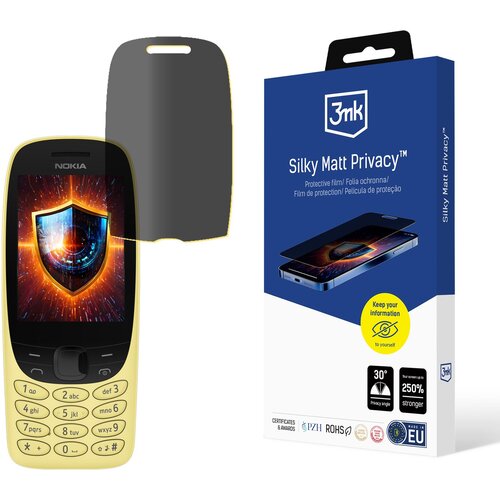 3mk zaščitna folija za nokia 6310 2024 privacy mat zaščita za zaslon, (5000018111) Cene