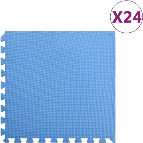 vidaXL Podne prostirke 24 kom 8,64 m² od EVA pjene plave Cijene