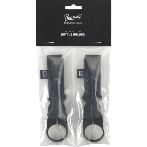 Brandit Belt and Molle Loop Bottle Holder 2 Pack black Slike