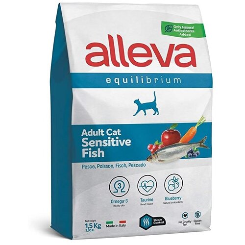 Diusapet alleva hrana za mačke equilibrium sensitive adult - riba 10kg Slike