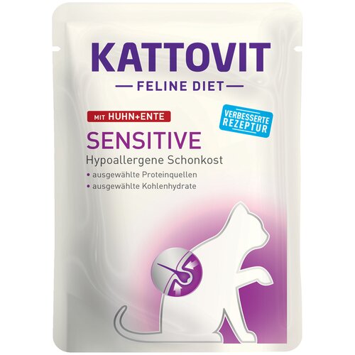 Kattovit Sensitive vrečke 24 x 85 g - Piščanec & raca Cene