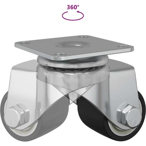  Kaster 2 pcs Srebrno 50 mm Najlon Slike