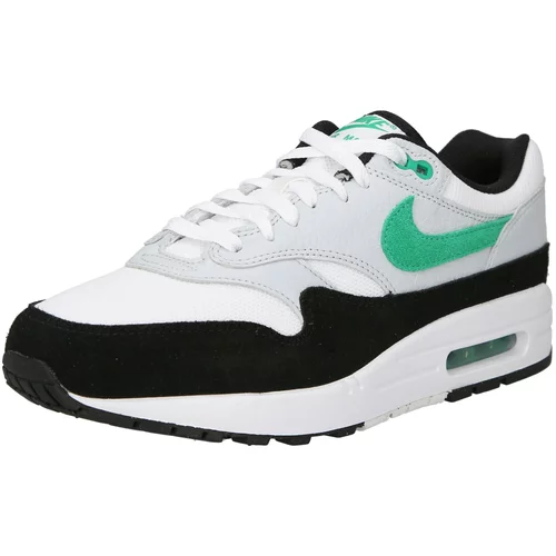 Nike Sportswear Niske tenisice 'Air Max 1' svijetlosiva / travnato zelena / crna / bijela