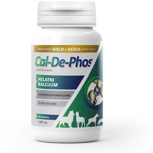 Interagrar tablete kalcijuma za pse 1300mg CalDePhos GOLD 60 tbl Cene