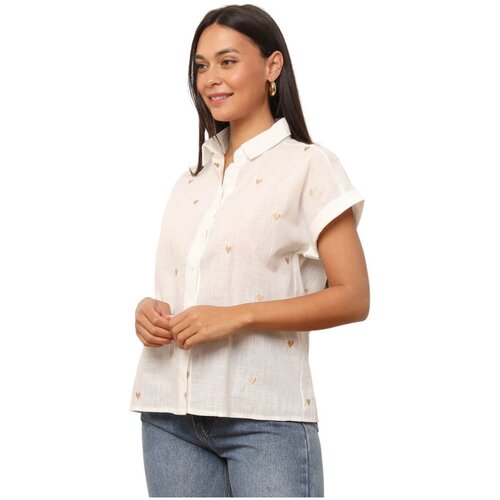 La Modeuse Srajce s kratkimi rokavi 75355_P178066 Bež Slike