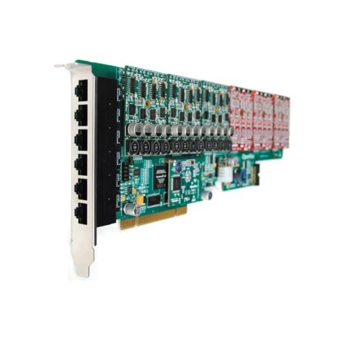 OpenVox AE2410P pci voip asterisk kartica w/ hardware echo cancellation EC2032-128 (24-portna, 6 slotova za FXO400/FXS400 module) Slike