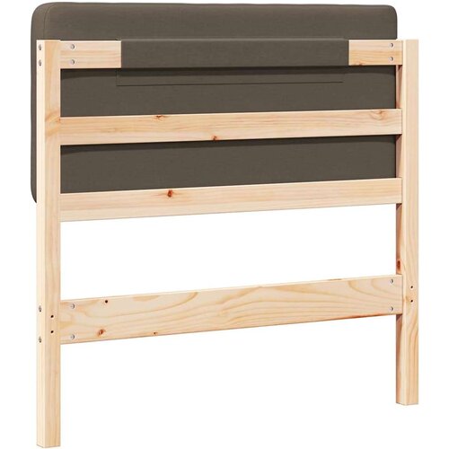  Tapecirani uzglavlje Smeđa i taupe 80 cm Čvrsto borovo drvo Slike