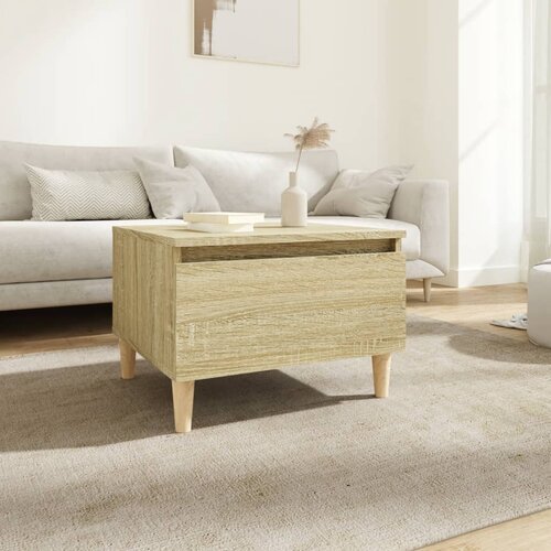 vidaXL Stranska mizica sonoma hrast 50x46x35 cm inženirski les Cene