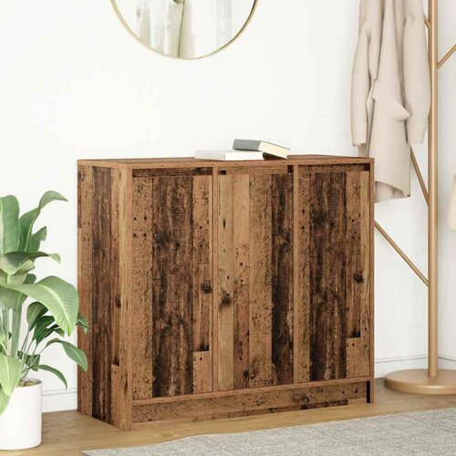 vidaXL Komoda starinski les 85x34x76 cm inženirski les Cene