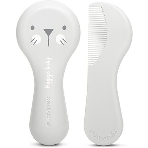 Suavinex Tigers Brush-comb Set set za djecu od rođenja Grey 2 kom Cijene