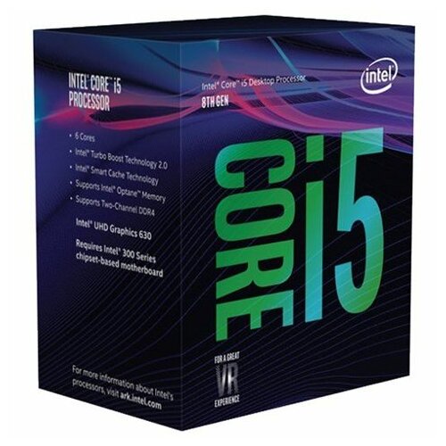 Intel Core i5-8500, 6 cores, 3.00 GHz (4.2Ghz), 9MB, 65W, HD Graphics 630, LGA 1151, BOX procesor Slike
