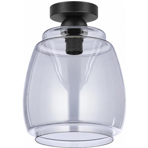 Brilagi LED plafonsko svetlo R GLASS 1xE27/60W/230V prečnik 26 cm crna/dim siva Slike