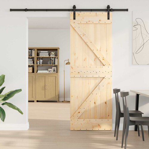  Klizna vrata NARVIK Prirodna i crna 70 x 210 cm (213,5 cm) Cijene