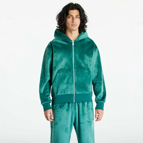 Adidas Premium Essentials+ V Full-Zip Hoodie Collegiate Green
