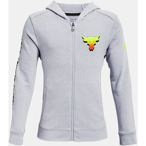 Under Armour Sweatshirt UA Project Rock Terry FZ-GRY - Boys Cijene