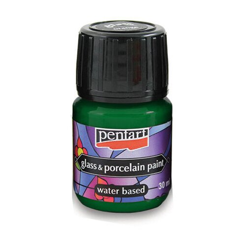 Boja za staklo i porcelan PENTART - 30 ml green Slike
