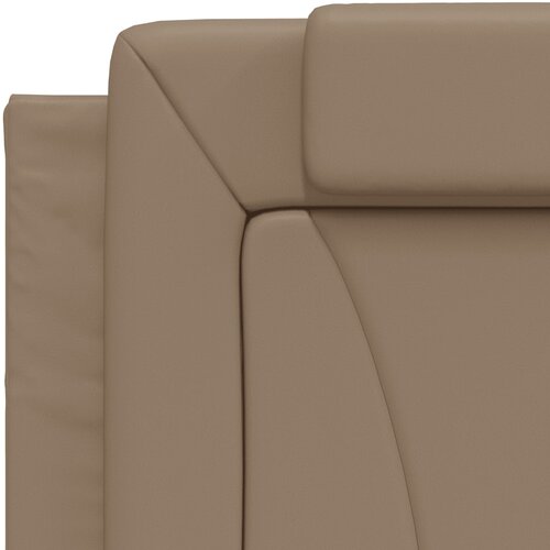  Krevet Viana s madracem cappuccino boje 80 x 200 cm od umjetne kože Slike