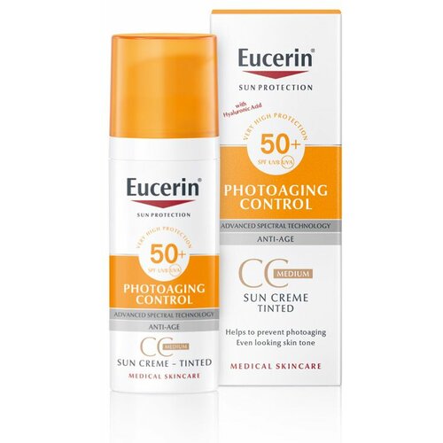 Eucerin anti-age tonirana krema za zaštitu od sunca spf 50+ tamna Cene