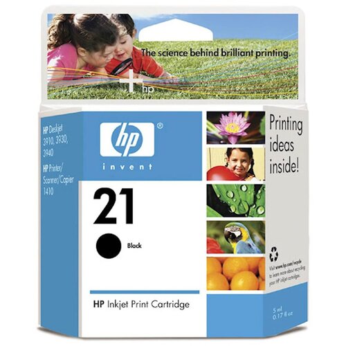 HP Tinta black 21 Ketridž, Crni Slike