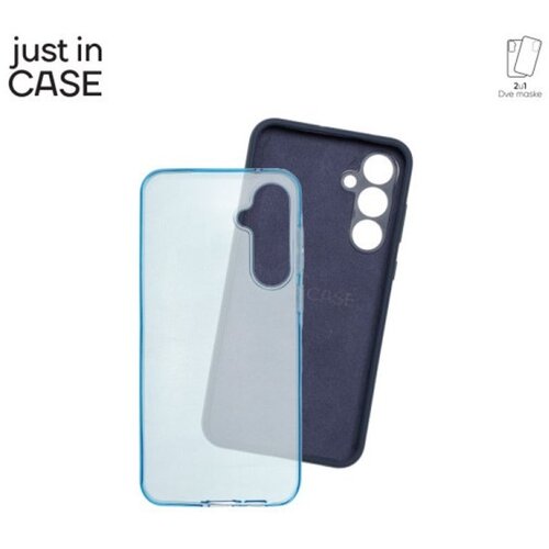 Just In Case paket maski za telefon 2u1 Samsung Galaxy A55 PLAVI Cene