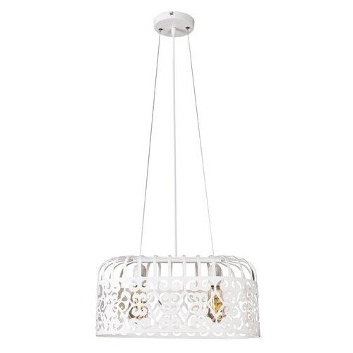 Rabalux alessandra visilica E27 2x60W, mat bela industrijska rasveta Slike