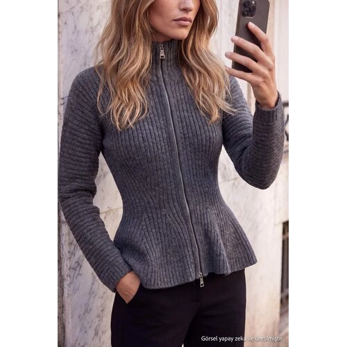 TRENDYOLMILLA Trendyol ženski duks Twoaw27Hi00063, antracit Cene