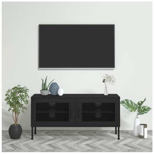  ormarić crni 105 x 35 x 50 cm čelični Cijene