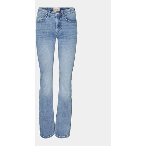 Vero_Moda Jeans hlače Flash 10302479 Modra Flared Fit