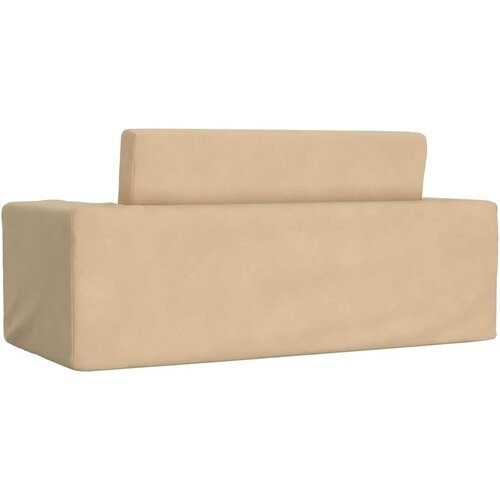  Dječji dvosjed na razvlačenje krem mekani pli&amp;scaron;ani Krema Sofa bed Slike