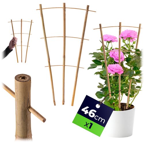 KADAX Podpora za rastline Bambusova lestev 46 cm za rože Trojna opora, (5000362603) Cene