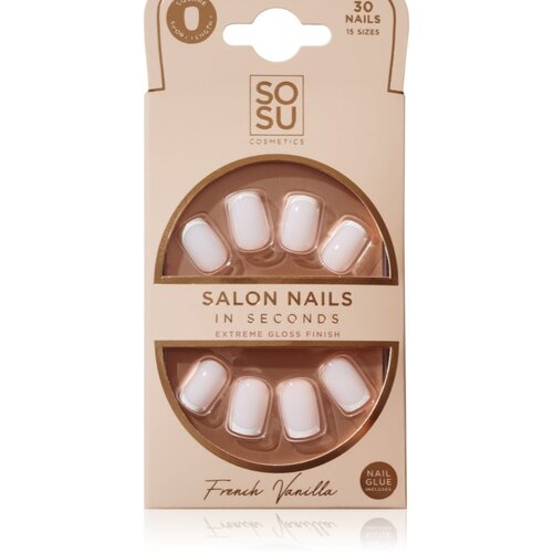 SOSU Cosmetics Salon Nails umetni nohti odtenek French Vanilla 30 kos Cene