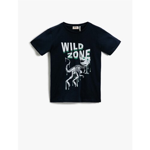 Koton T-Shirt - Navy blue - Regular Slike