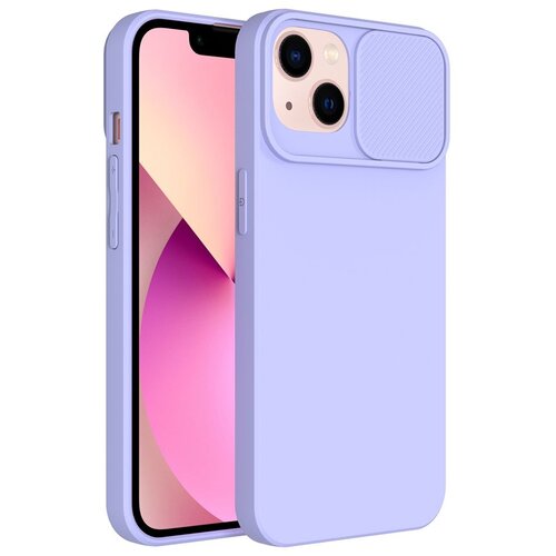 futrola soft full protect camera (slide case) za iphone 15 plus (6.7) lila Slike