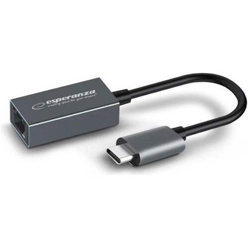  USB to LAN Ethernet gigabit adapter converter USB Type-C plug/RJ45, ESPERANZA, 10/100/1000 ENA102 Cene