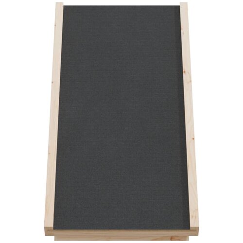  Rampa za pse siva 70 x 35 cm od masivne jelovine Slike