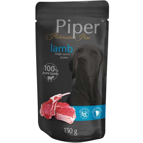Piper vlažna hrana za pse platinum pure monoprotein jagnjetina grain free 150g Slike