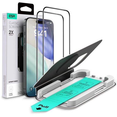 ESR KALJENO STEKLO ZA IPHONE 16 PRO 17 2 KOS POVR&amp;Scaron;INA, (5000334237) Slike