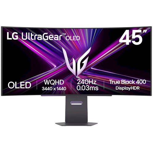 LG UltraGear ukrivljen gaming monitor 45GX900A-B, OLED, 45inch Cene