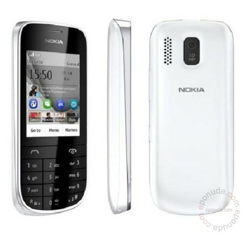 Nokia Asha 202 White mobilni telefon Slike