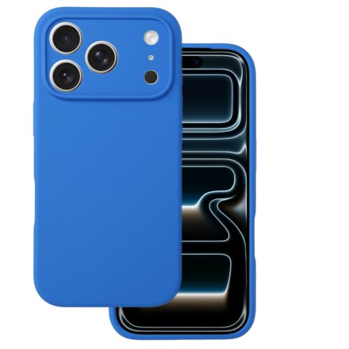 Onasi Silikonski ovitek za iPhone 17 Pro Max - mat liquid - moder Cene